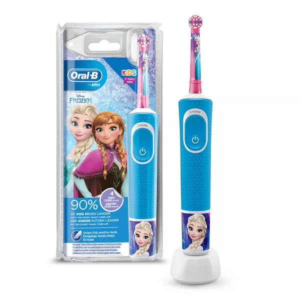 Детска електрическа четка за зъби Oral-B Kids Frozen 241317, Син