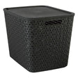 Кош за съхранение 5five Tressy, Полипропилен, 28L, Черен
