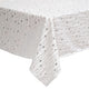 Velvet tablecloth with star pattern 140 x 360 cm, silver