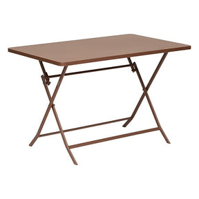 Rectangular folding table Greensboro 4 seats ebony