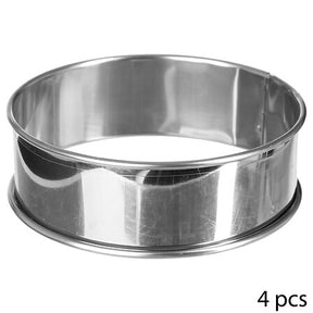 Комплект 4 тарталетни форми 5five Essentiels, Неръждаема стомана, ⌀9 cm