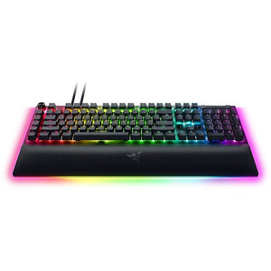 Razer BlackWidow V4 Pro Gaming Keyboard, Green Optical Switches, Black