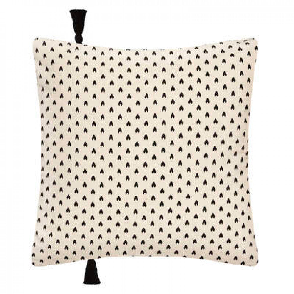 Decorative cushion cover atmosphere Face, 40x40, Ivory