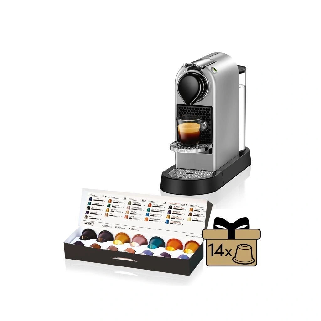 Кафемашина Krups Nespresso CitiZ XN740B, 19 бара, 1260W, 1 л, Сребрист