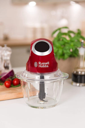 Чопър Russell Hobbs Desire 24660-56, 200W, Стъклен съд 0.5 л, Червен