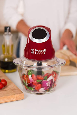 Чопър Russell Hobbs Desire 24660-56, 200W, Стъклен съд 0.5 л, Червен