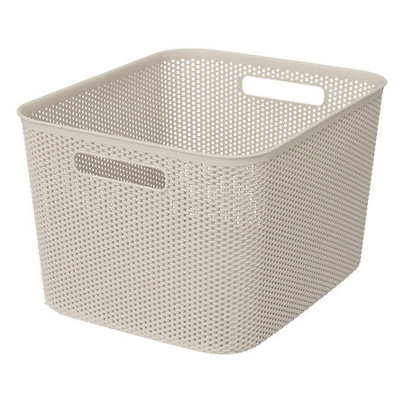 Кош за съхранение 5five, Плетен, Ленен, 19L
