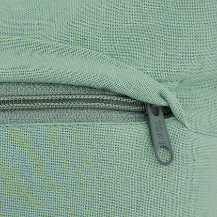 Декоративна възглавница atmosphera Della, Райе, Селадон, 40×40 cm