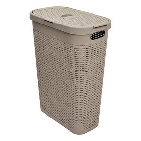 Кош за пране 5five, Ратан, 40L, Кафяв