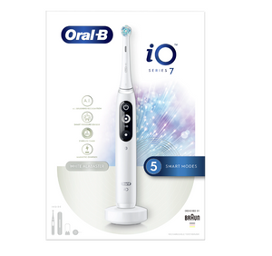 Електрическа четка за зъби Oral-B iO7, с AI, Бял