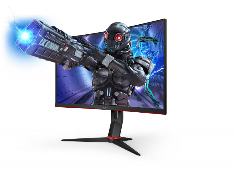 Монитор Curved 1500R Gaming LED VA AOC 27", 240Hz, 1ms, FreeSync, FlickerFree, Frameless, 2xHDMI, DP, 1xUSB 3.0