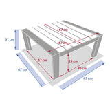 Маса за кафе Hesperide Evasion, Алуминий