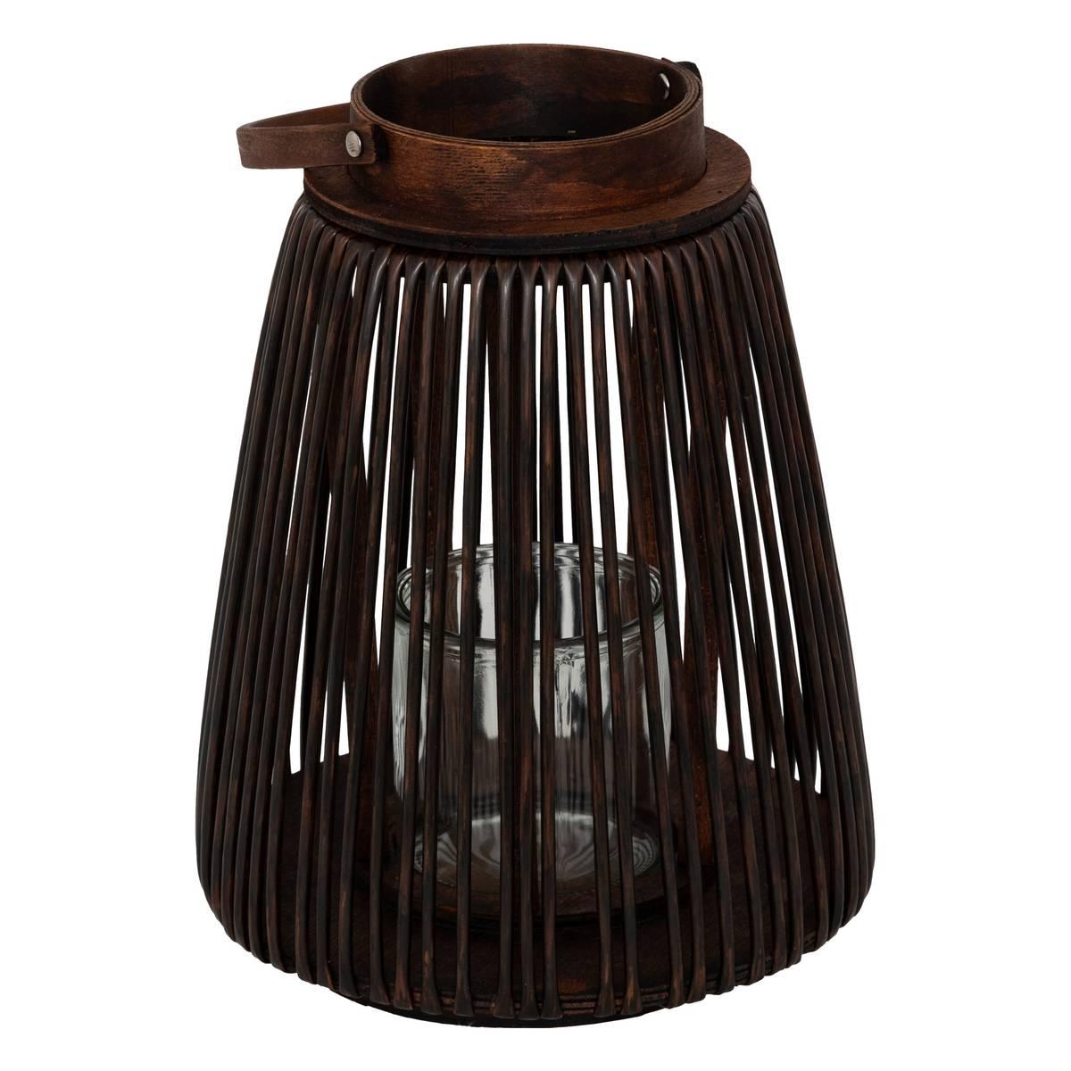 Фенер atmosphera Hopia, MDF, 31 cm, Кафяв