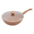 Тиган с незалепващо покритие 5five Toscane, Кован алуминий, Розов, 28 cm