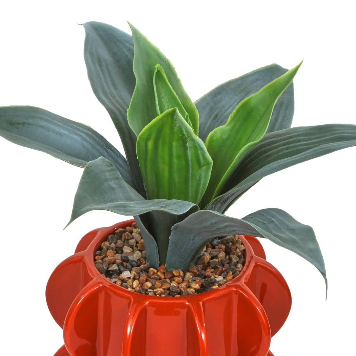 Изкуствена агава atmosphera Homy, Керамична саксия, 27 cm — детайл