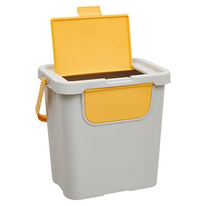 Кош за отпадъци 5five, PP рециклирана пластмаса, 24L, Сив