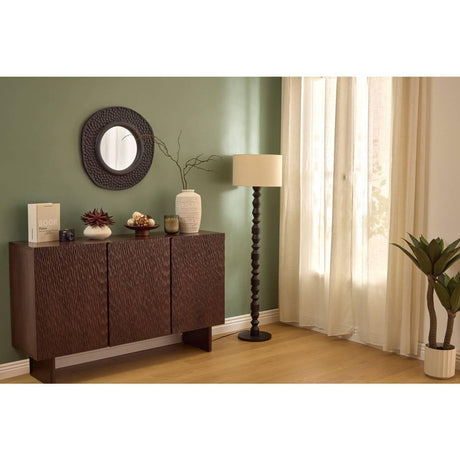 Yulia Cylindrical Floor Lamp, 150 cm tall, black – additional view 9