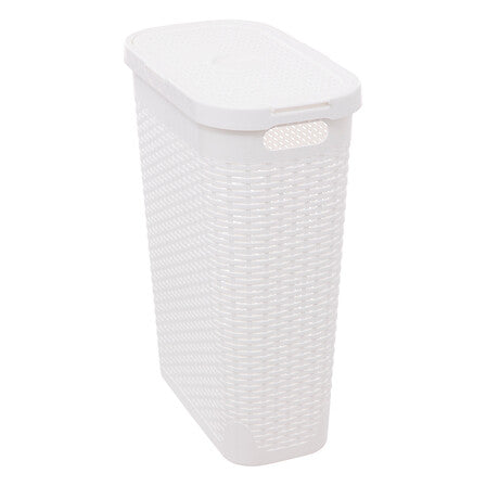 Кош за пране 5five, Ратан, 40L, Бял