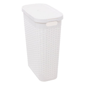 Кош за пране 5five, Ратан, 40L, Бял