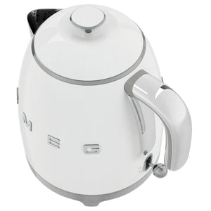 Mini electric kettle SMEG KLF05WHEU, 50's Style, 1400 W, 800 ml, White