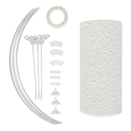Абажур atmosphera Beline, Бял, Букле, Ø40 cm