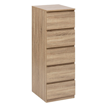 Скрин с 5 чекмеджета 5five Dolo, Бежов, 118 cm