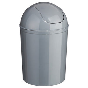 Кош за отпадъци 5five, Полипропилен, 7L, Сив