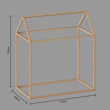 Детска къща за игра atmosphera, Бор, 66x116x125 cm
