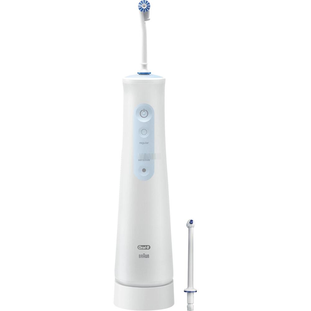 Oral irrigator Oral-B, With 2 heads included, White