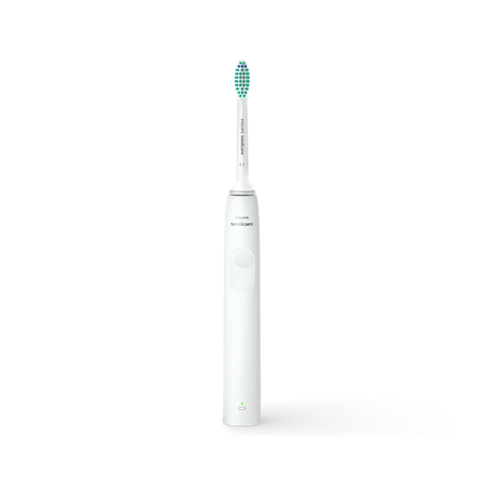 Ел. четка за зъби Philips Sonicare Seria 2100 HX3651/13, 31,000 движения/минута, Quadpacer и SmarTimer, Ергономичен тънък дизайн, 1 накрайник на четката, Бял