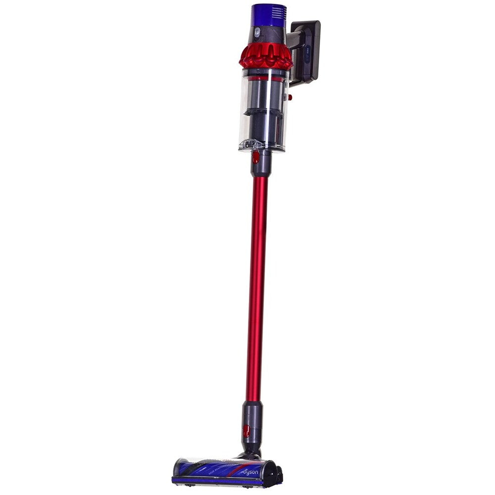 Вертикална прахосмукачка Dyson V10 Origin 39446401, 525W, 0.76 л, Автономия до 60 мин, Сива/Червена