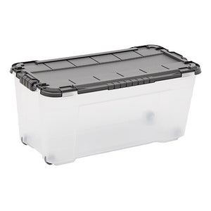 Кутия за съхранение 5five Block'it, PP, Прозрачна, 80 л