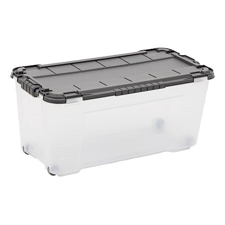 Кутия за съхранение 5five Block'it, PP, Прозрачна, 80 л