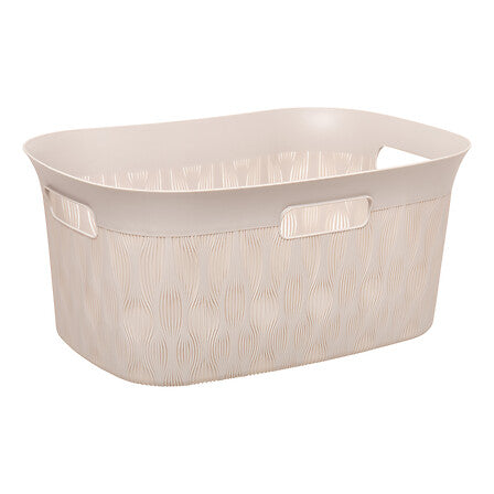 Кош за съхранение 5five Leaf, Полипропилен, 38L, Бежов
