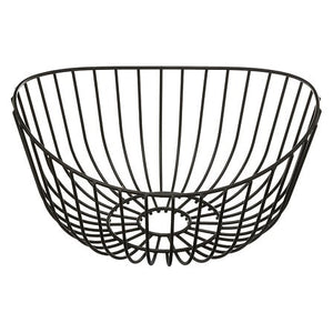 Кошница за плодове 5five Courbe, Метал, 27 cm, Черна