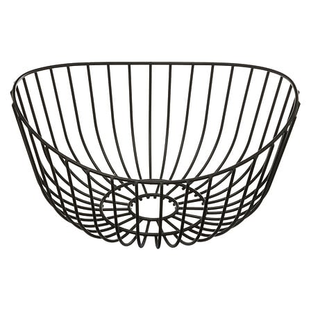 Кошница за плодове 5five Courbe, Метал, 27 cm, Черна