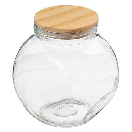 Буркан за бонбони с наклон 5five Pin, Стъкло и бор, 2.1 л