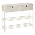 Конзола с 2 чекмеджета 5five Tissa, MDF, 100 cm, Бежова