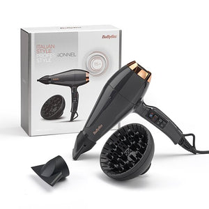 Сешоар BaByliss 6719DE, 2200W, Йонизация, 2 скорости, Черен