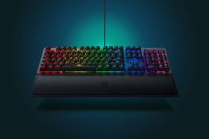 Razer BlackWidow V3 Gaming Keyboard, Green Optical Switches, Black