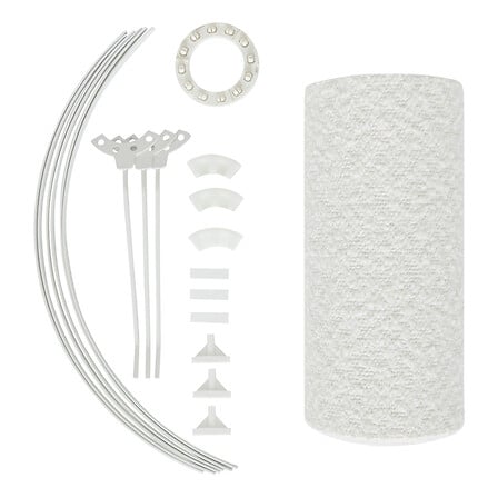 Абажур atmosphera Beline, Бял, Букле, Ø30 cm