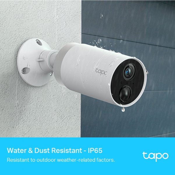 Система за видеонаблюдение TP-Link Tapo C400S2, 2 Smart камери с батерии, 1080p Full HD, Night Vision Full Color, Two-Way Audio, Монтаж без кабели, Светлинна и звукова аларма, IP66 защита