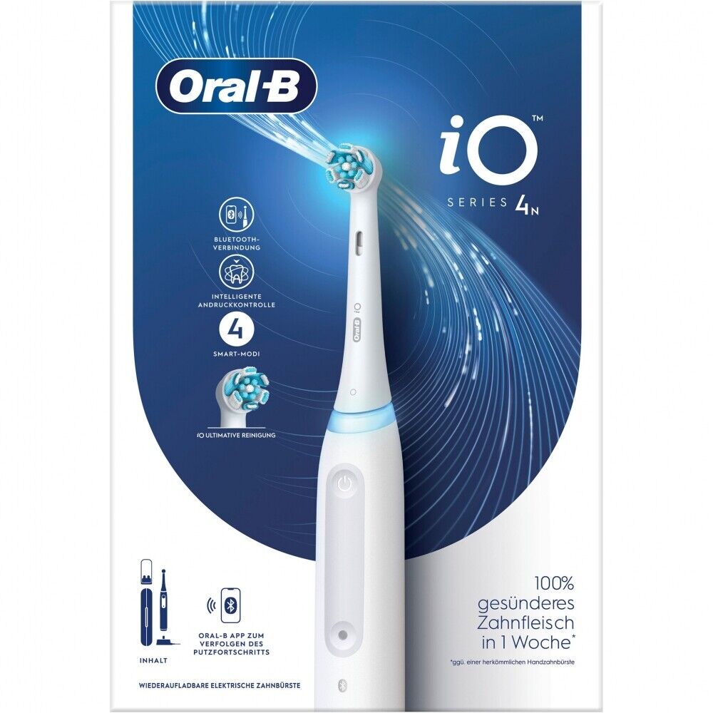 Електрическа четка за зъби Braun Oral-B iO4, Бял