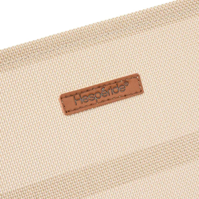 Сгъваем шезлонг Hesperide Bonao, Алуминий, Лен/Кафе