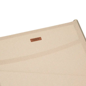 Сгъваем шезлонг Hesperide Bonao, Алуминий, Лен/Кафе