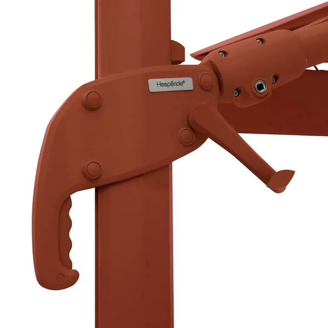 Градински чадър със странична стойка Hesperide Melhia Multi-canopy, Накланящ се, Olefin, Махагон, 4x3 m