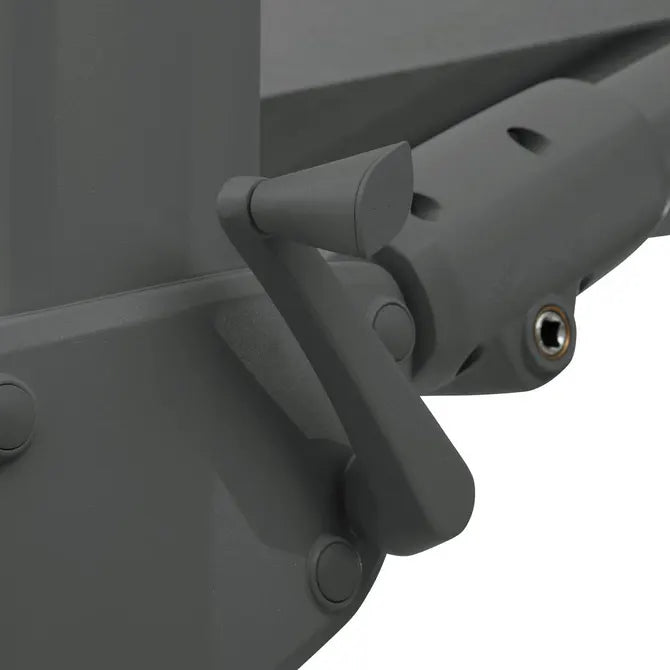 Градински чадър със странична стойка Hesperide Melhia, Накланящ се, Olefin, Лаврово зелено, 3x3 m