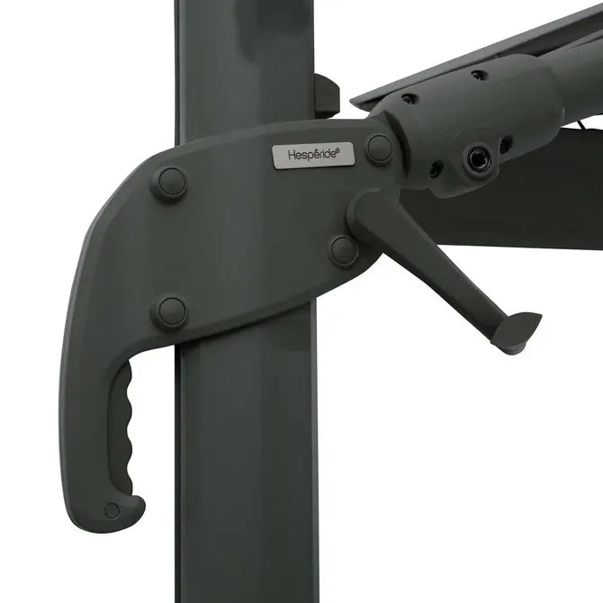 Градински чадър със странична стойка Hesperide Melhia Multi-canopy, Накланящ се, Olefin, Лаврово зелено, 4x3 m