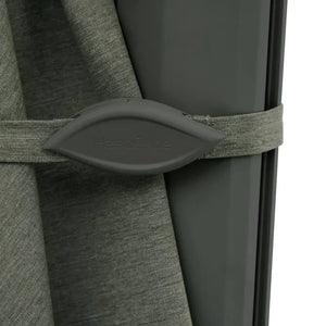 Градински чадър със странична стойка Hesperide Melhia Multi-canopy, Накланящ се, Olefin, Лаврово зелено, 4x3 m