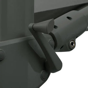 Градински чадър със странична стойка Hesperide Melhia Multi-canopy, Накланящ се, Olefin, Лаврово зелено, 4x3 m